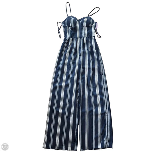 Jumpsuit By Band Of Gypsies In Blue & Cream, Size: S
