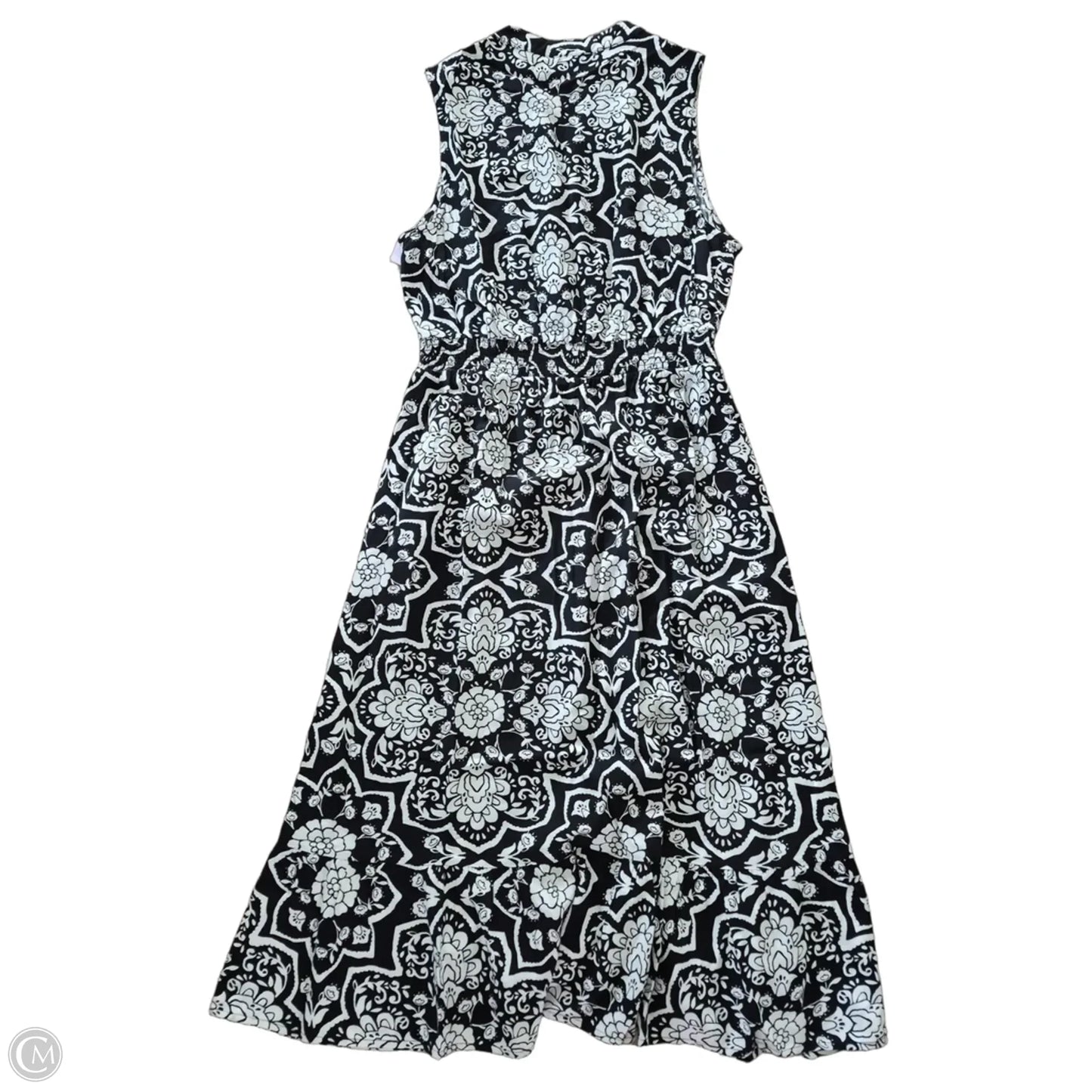 Dress Casual Maxi By Croft And Barrow In Black & White, Size: M