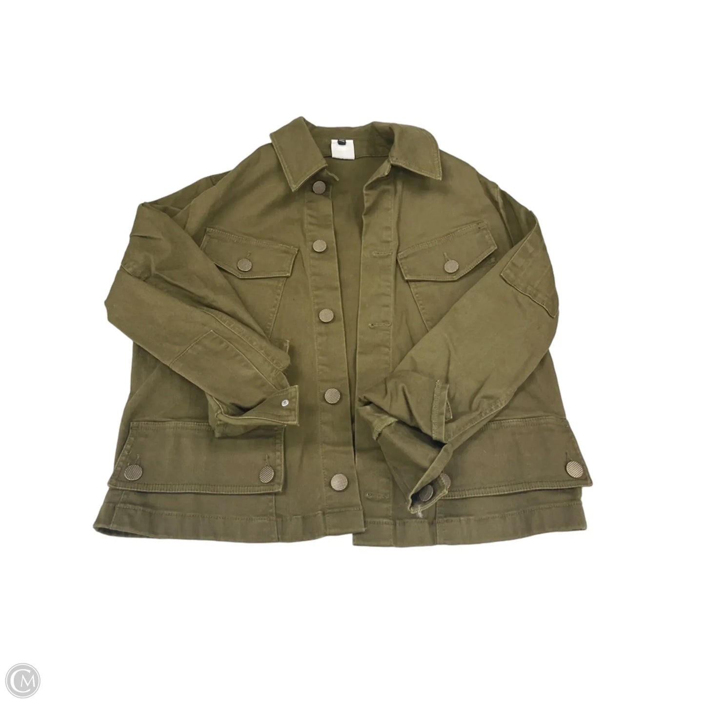 Jacket Denim By Cabi In Green, Size: S