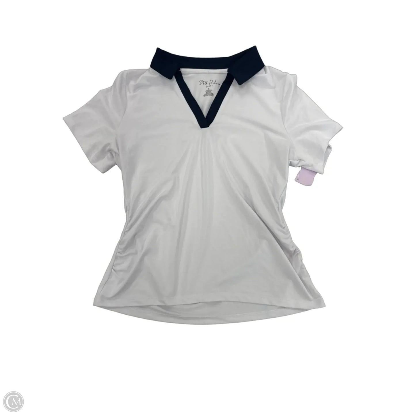 Top Short Sleeve By Stella Parker In White, Size: S