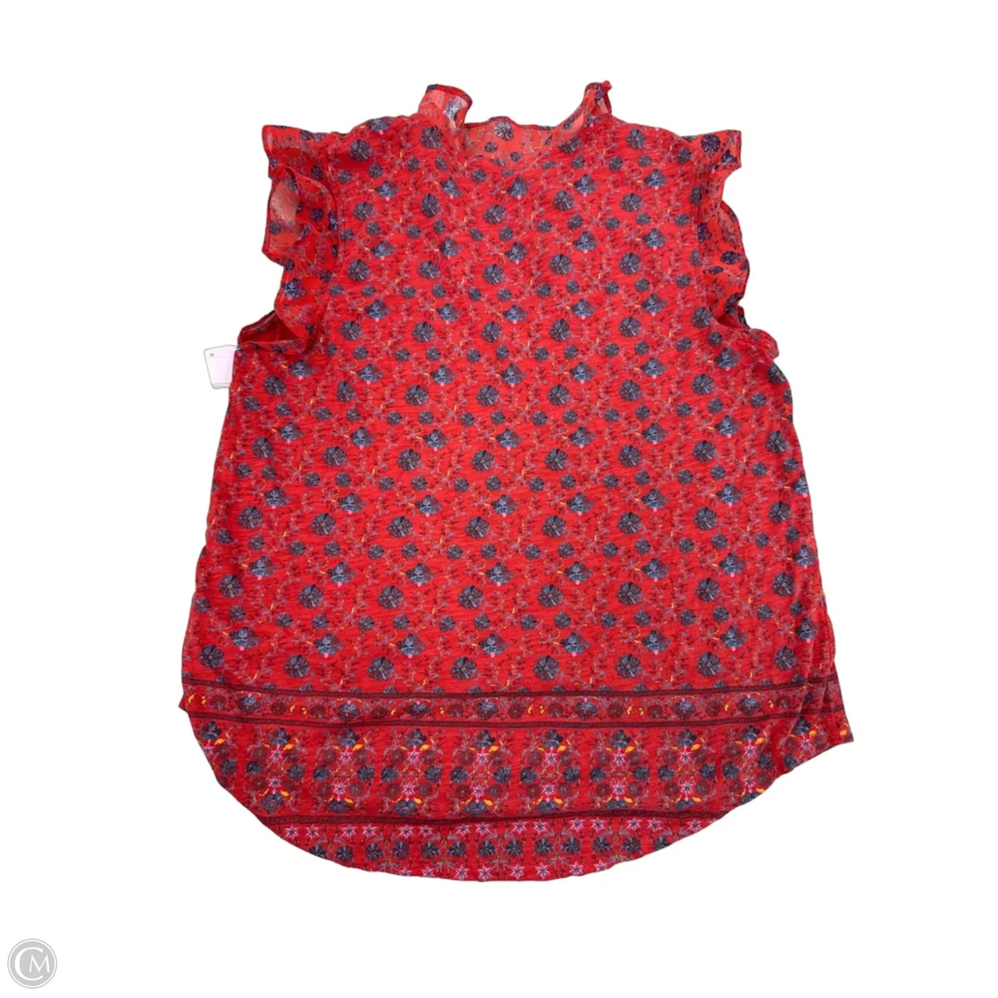 Top Sleeveless By Lucky Brand In Red, Size: M