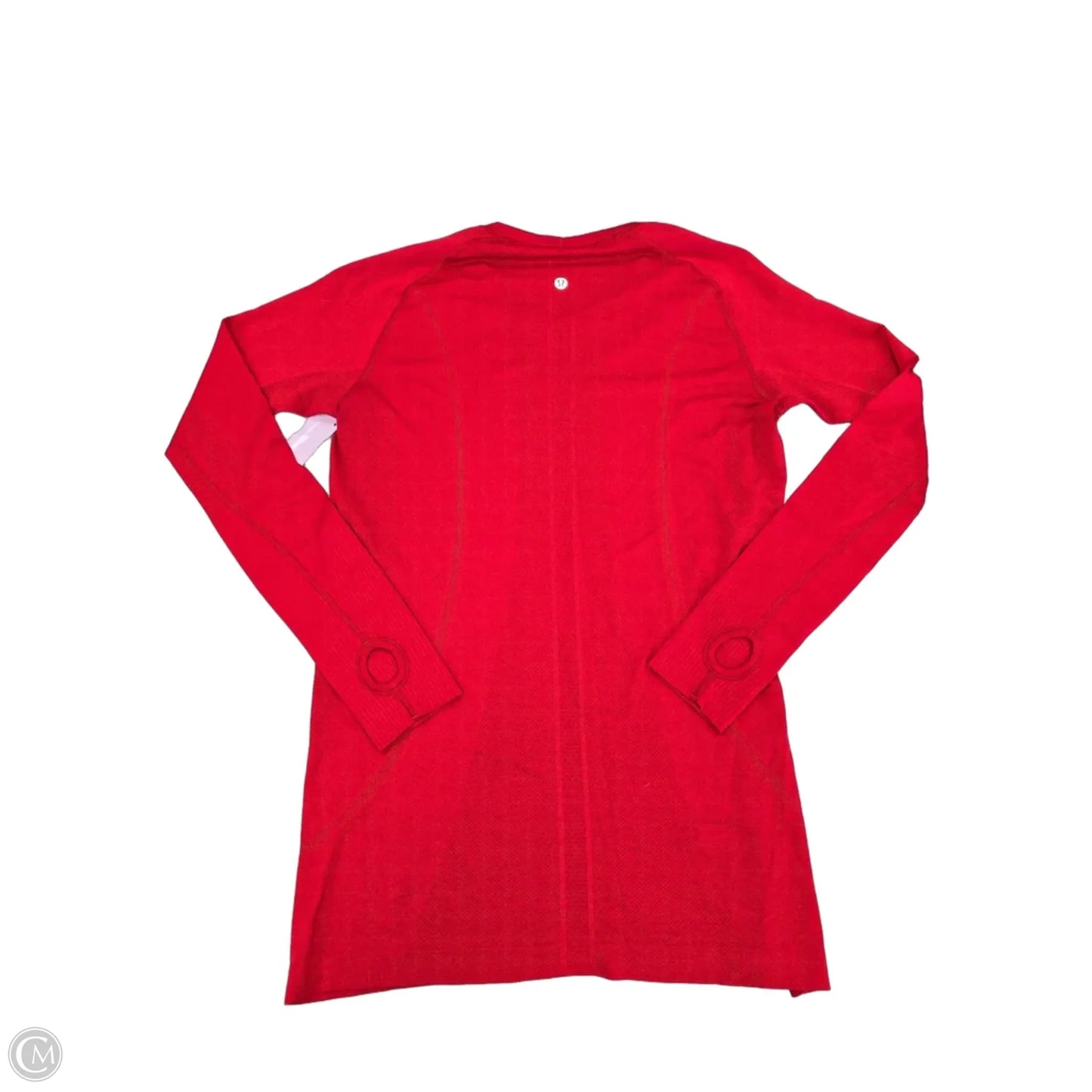 Athletic Top Long Sleeve Crewneck By Lululemon In Red, Size: L