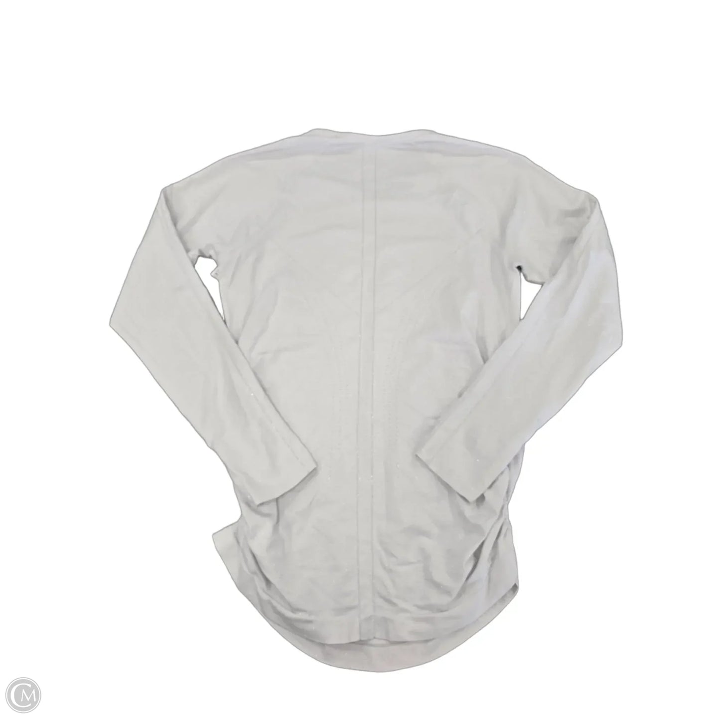 Athletic Top Long Sleeve Crewneck By Athleta In White, Size: L