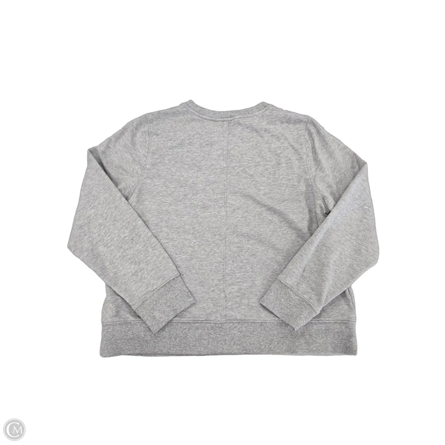 Sweatshirt Crewneck By Athleta In Grey, Size: L