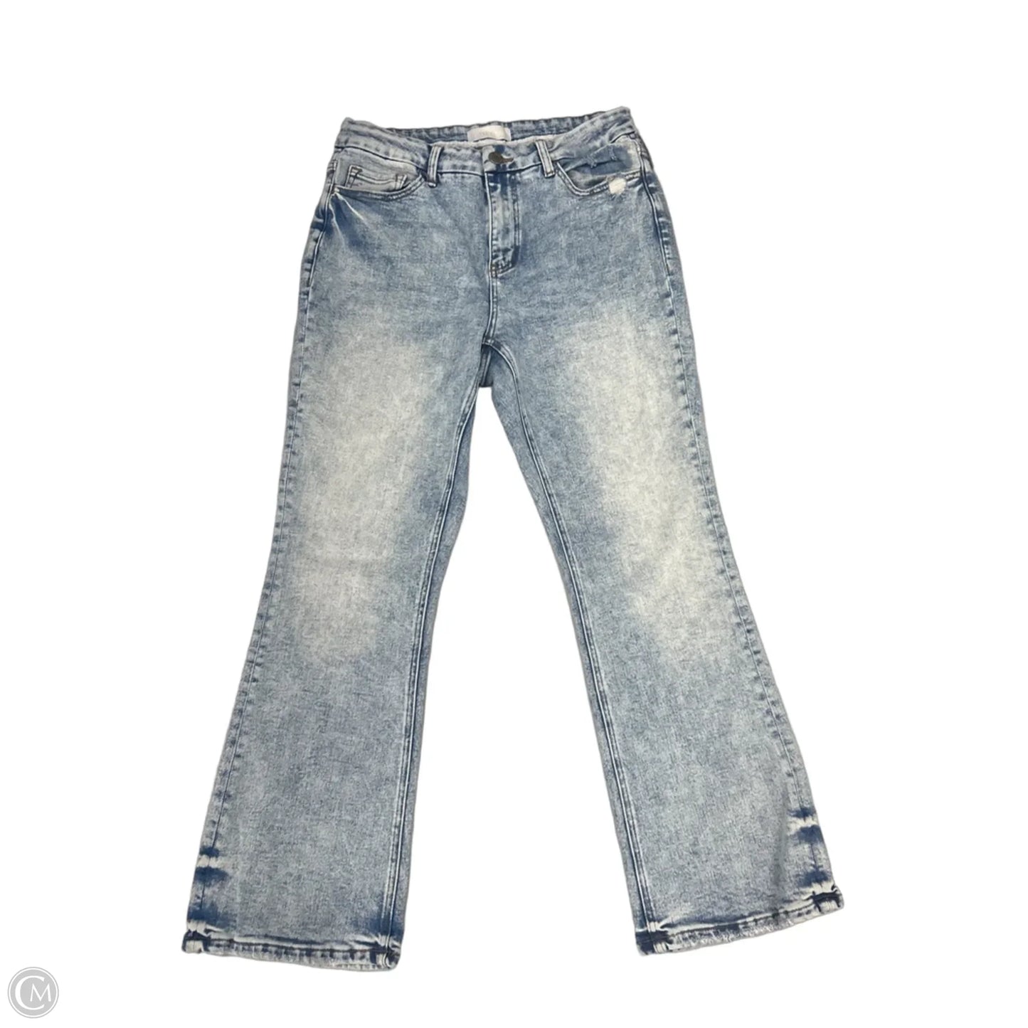 Jeans Flared By Vervet In Blue Denim, Size: 14