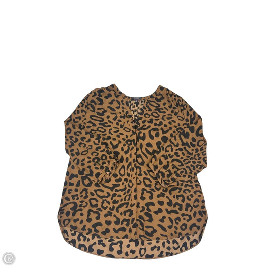 Blouse 3/4 Sleeve By Not Your Daughters Jeans In Animal Print, Size: L