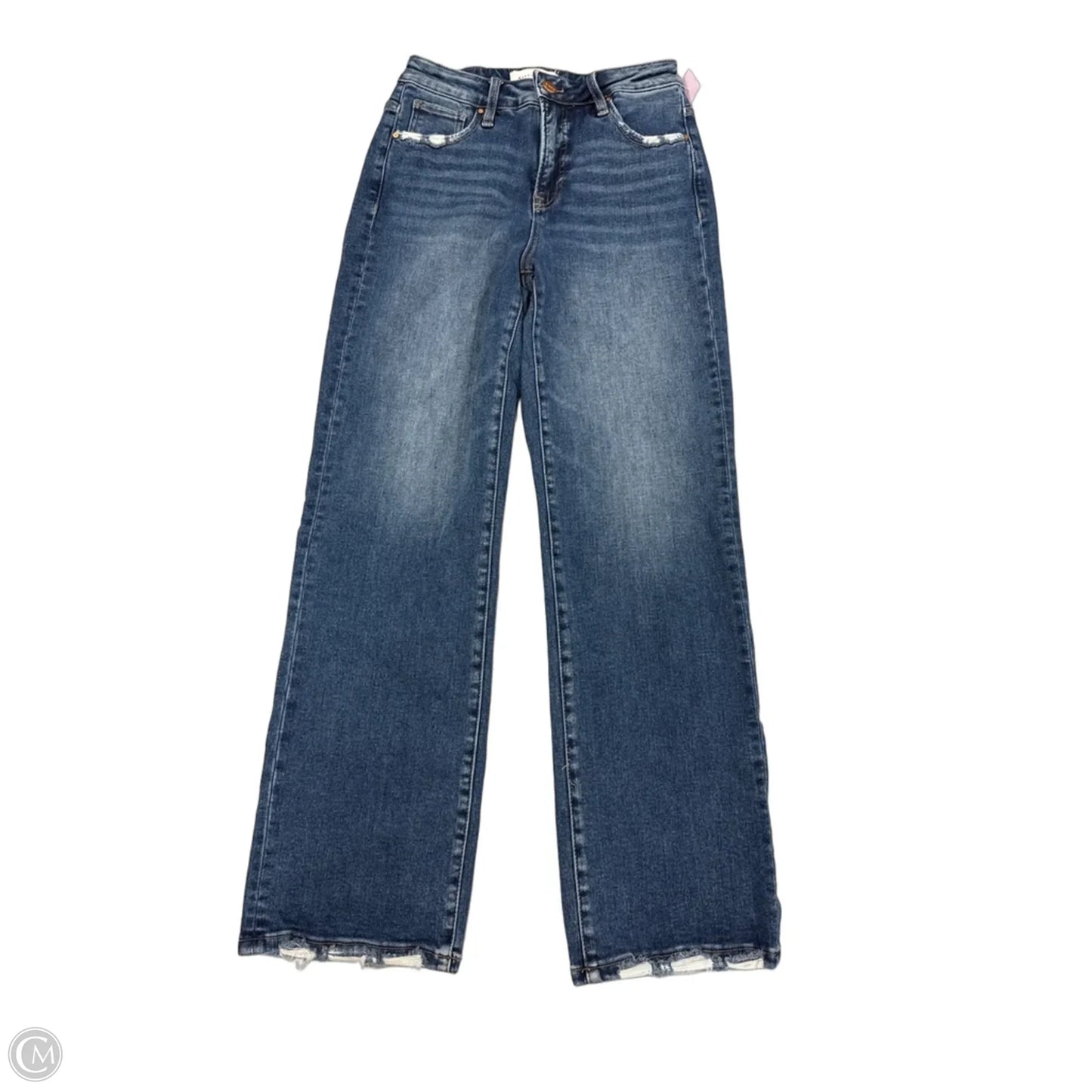 Jeans Straight By Risen In Blue Denim, Size: 2