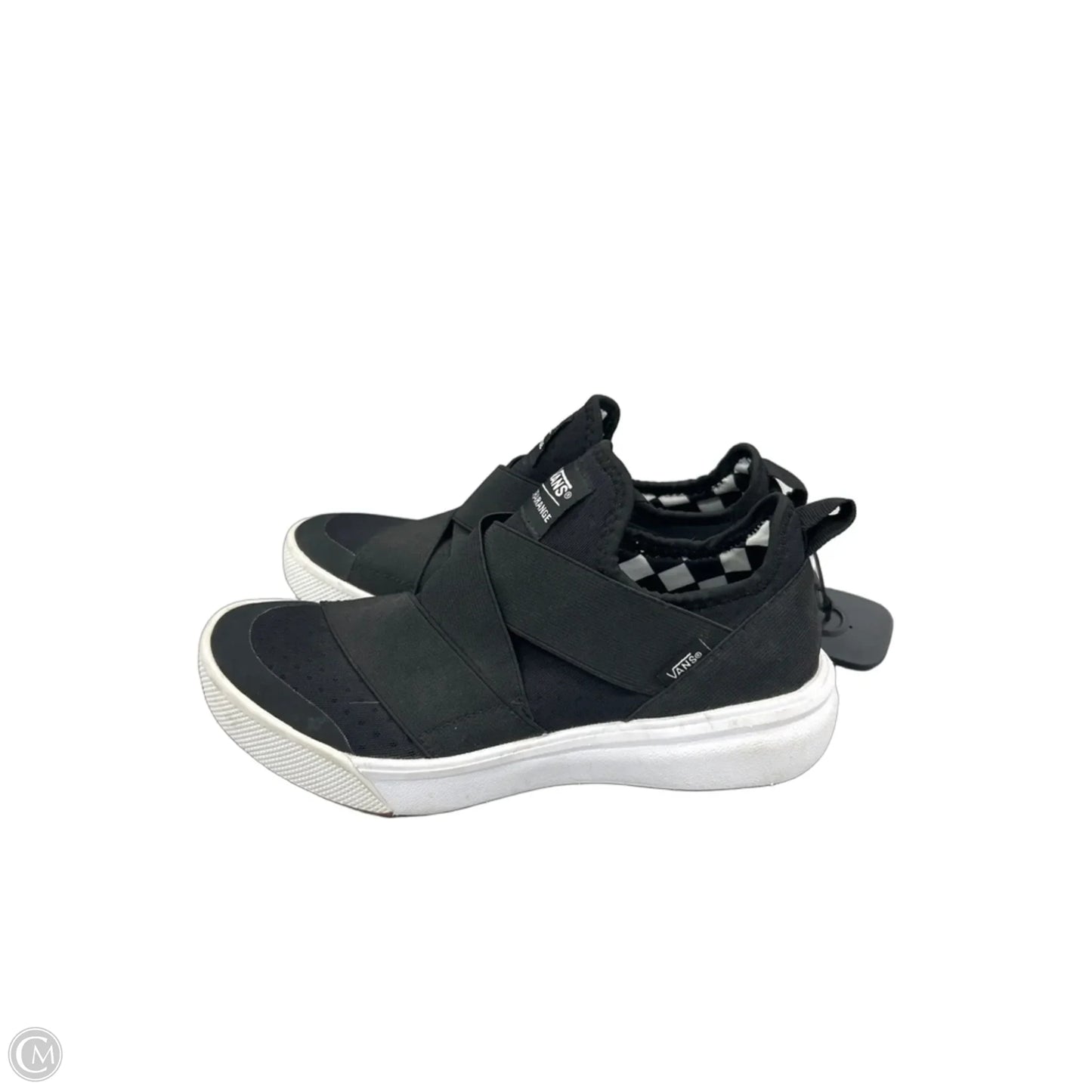 Shoes Flats By Vans In Black, Size: 6.5