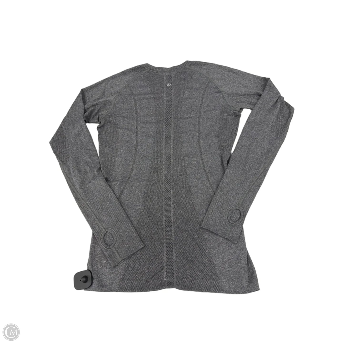 Athletic Top Long Sleeve Crewneck By Lululemon In Grey, Size: M