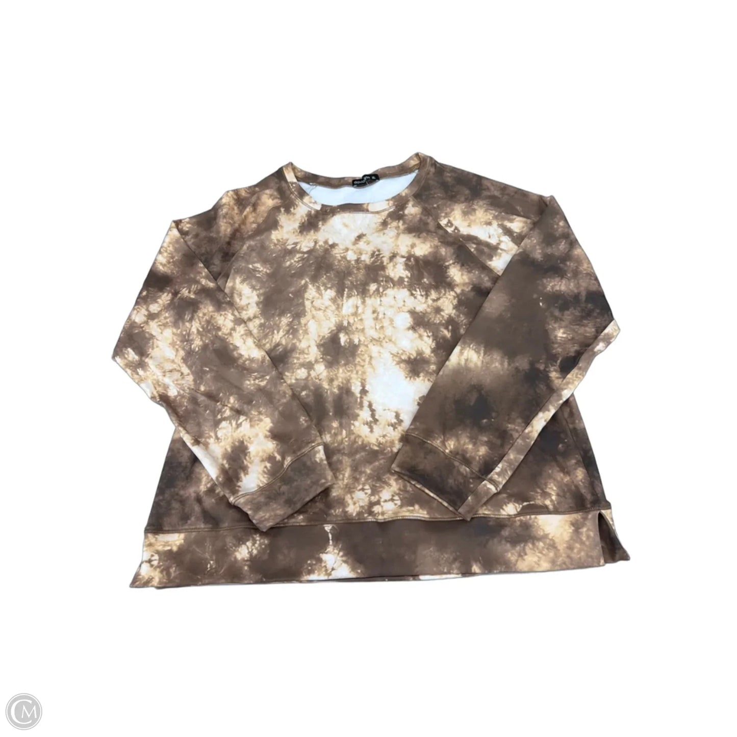 Top Long Sleeve By David Cline In Tie Dye Print, Size: Xl