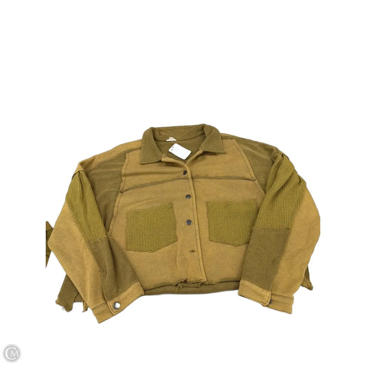 Top Long Sleeve By Pol In Gold, Size: M