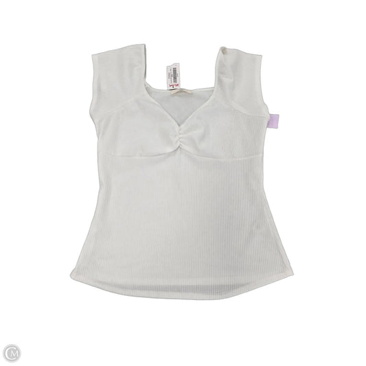 Top Short Sleeve By Entro In White, Size: L