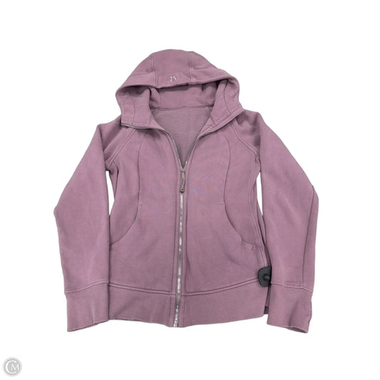 Sweatshirt Hoodie By Lululemon In Purple, Size: S