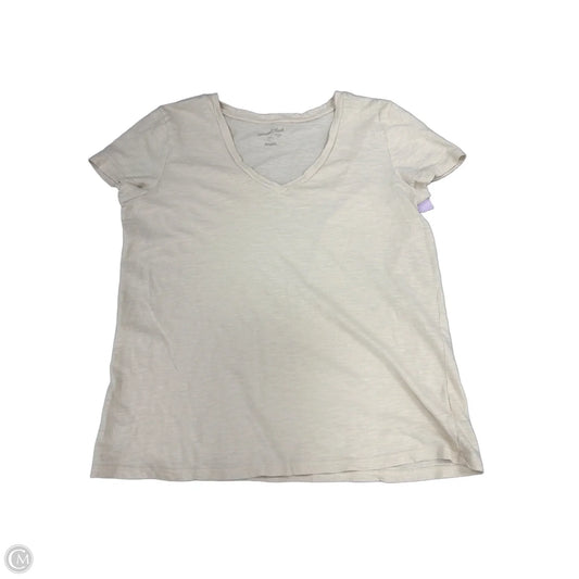 Top Short Sleeve By Universal Thread In Cream, Size: L