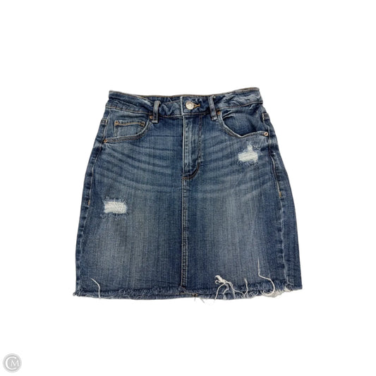 Skirt Mini & Short By Garage In Blue Denim, Size: 0