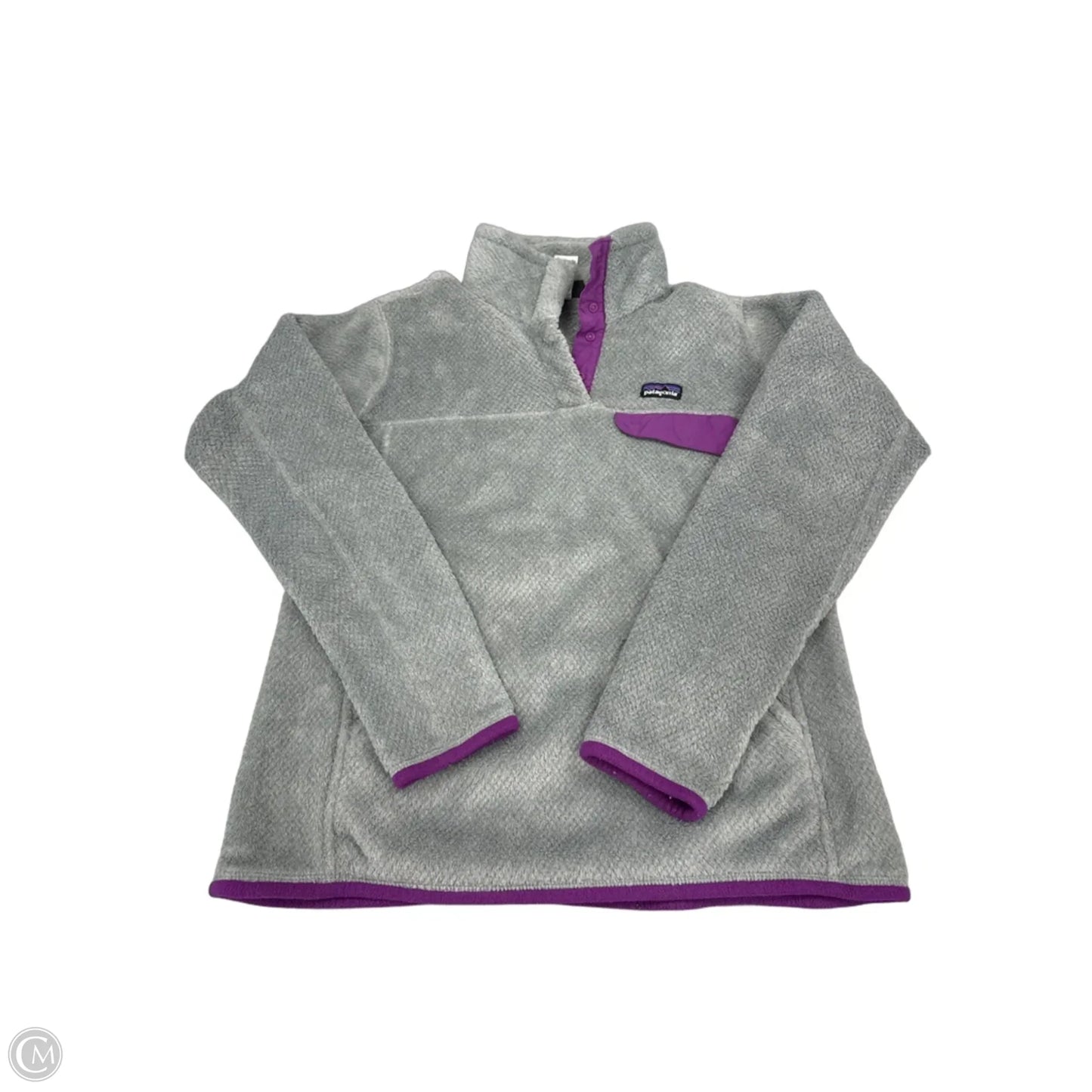 Top Long Sleeve By Patagonia In Grey, Size: M