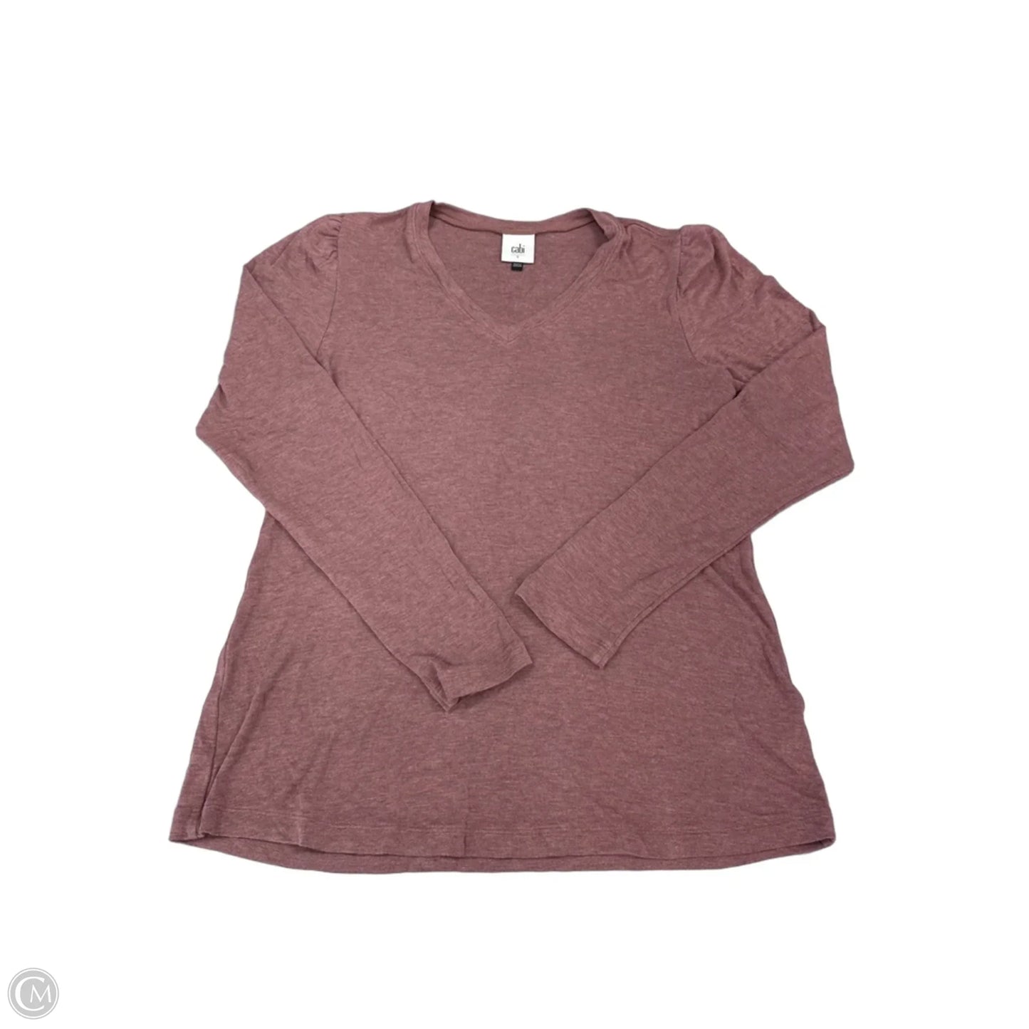 Top Long Sleeve By Cabi In Pink, Size: S