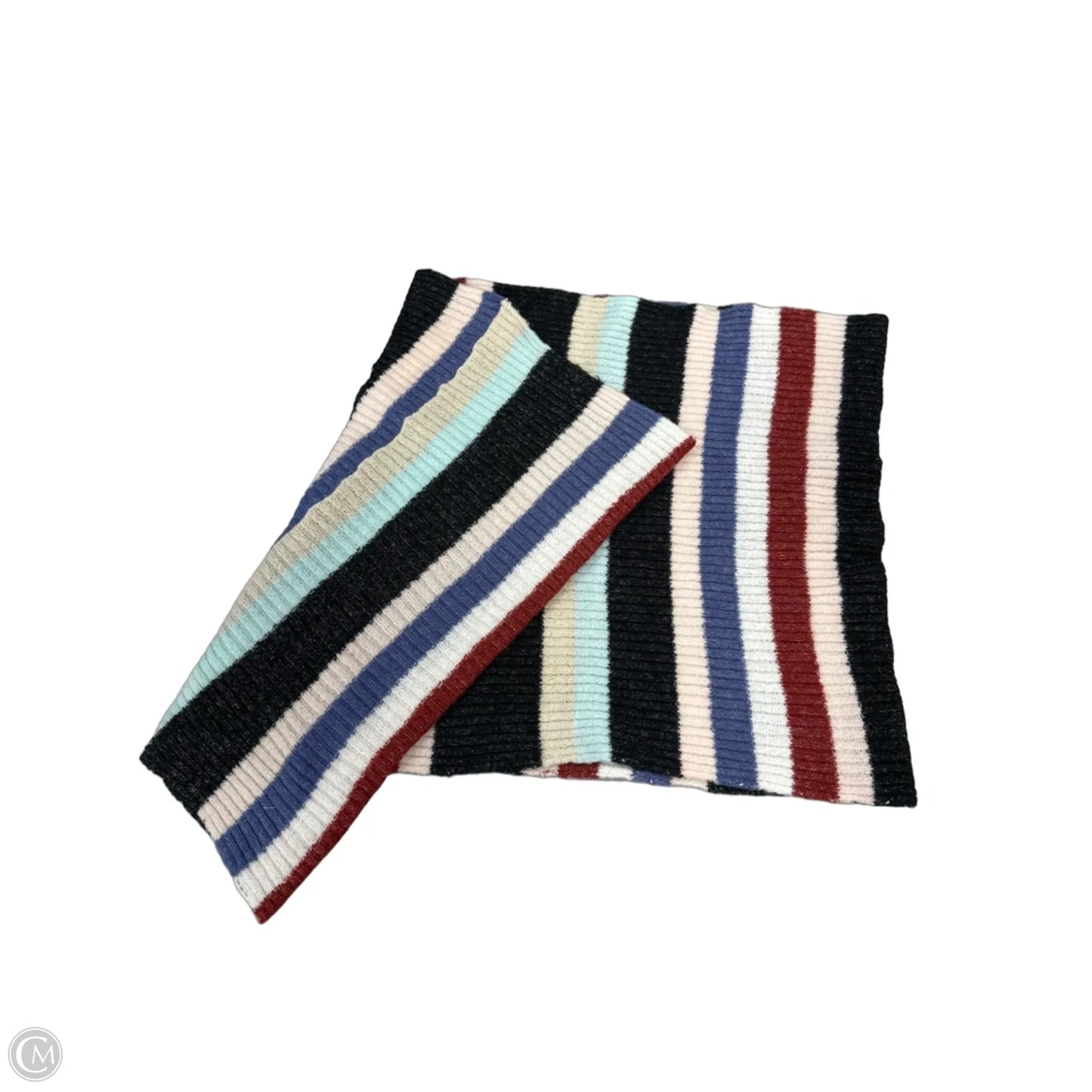 Scarf Winter By Sleeping On Snow In Striped Pattern