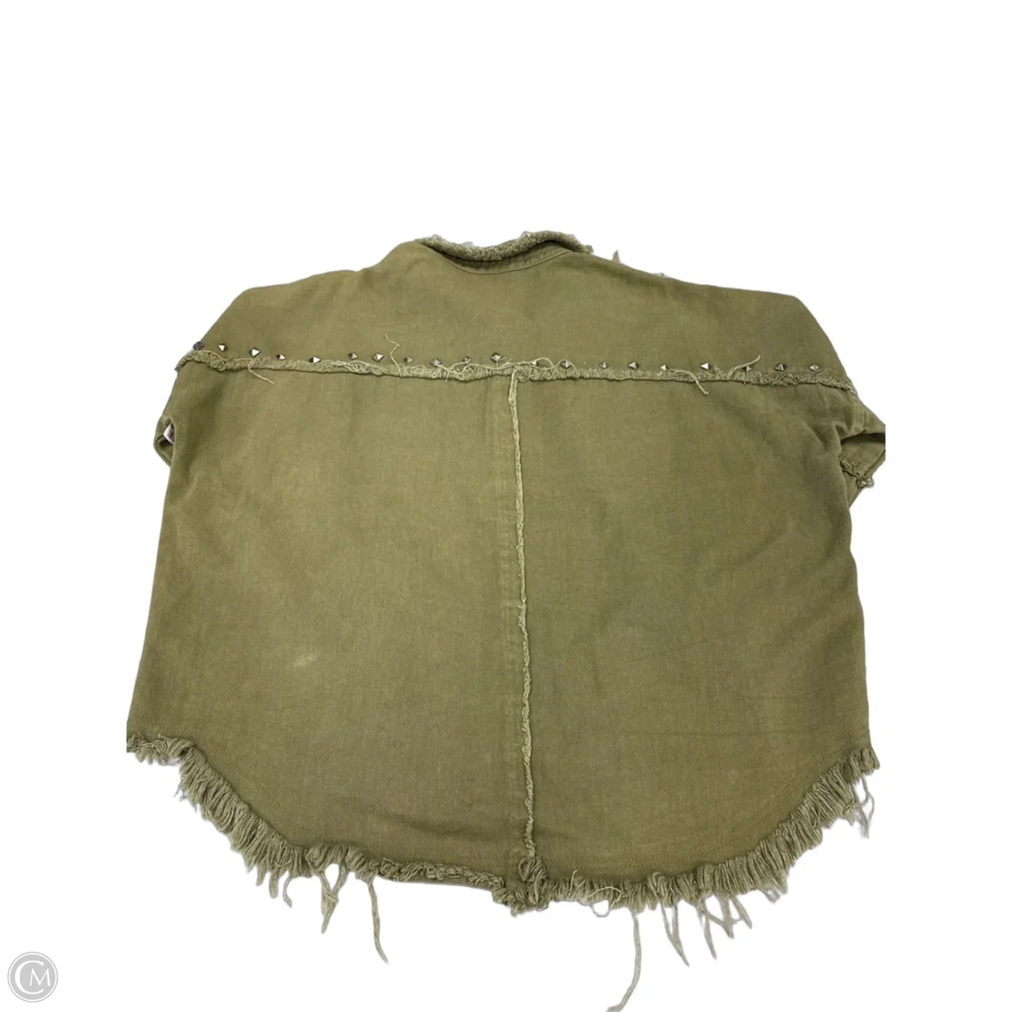 Jacket Shirt By Blue B In Green, Size: M