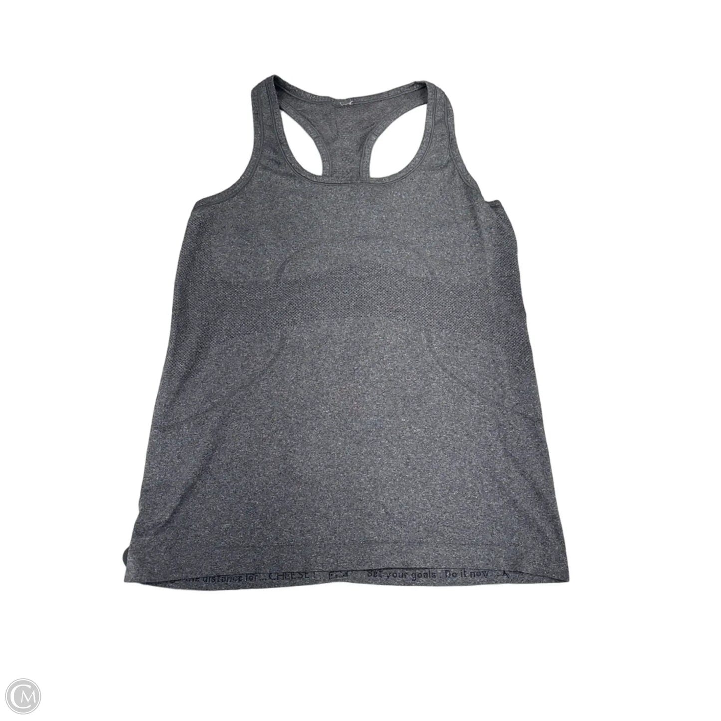 Athletic Tank Top By Lululemon In Grey, Size: 10