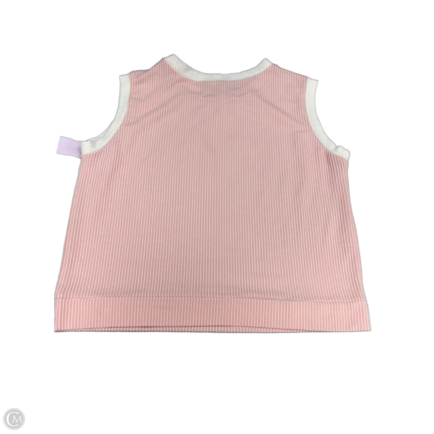 Top 2pc Sleeveless By Evaless In Pink, Size: L