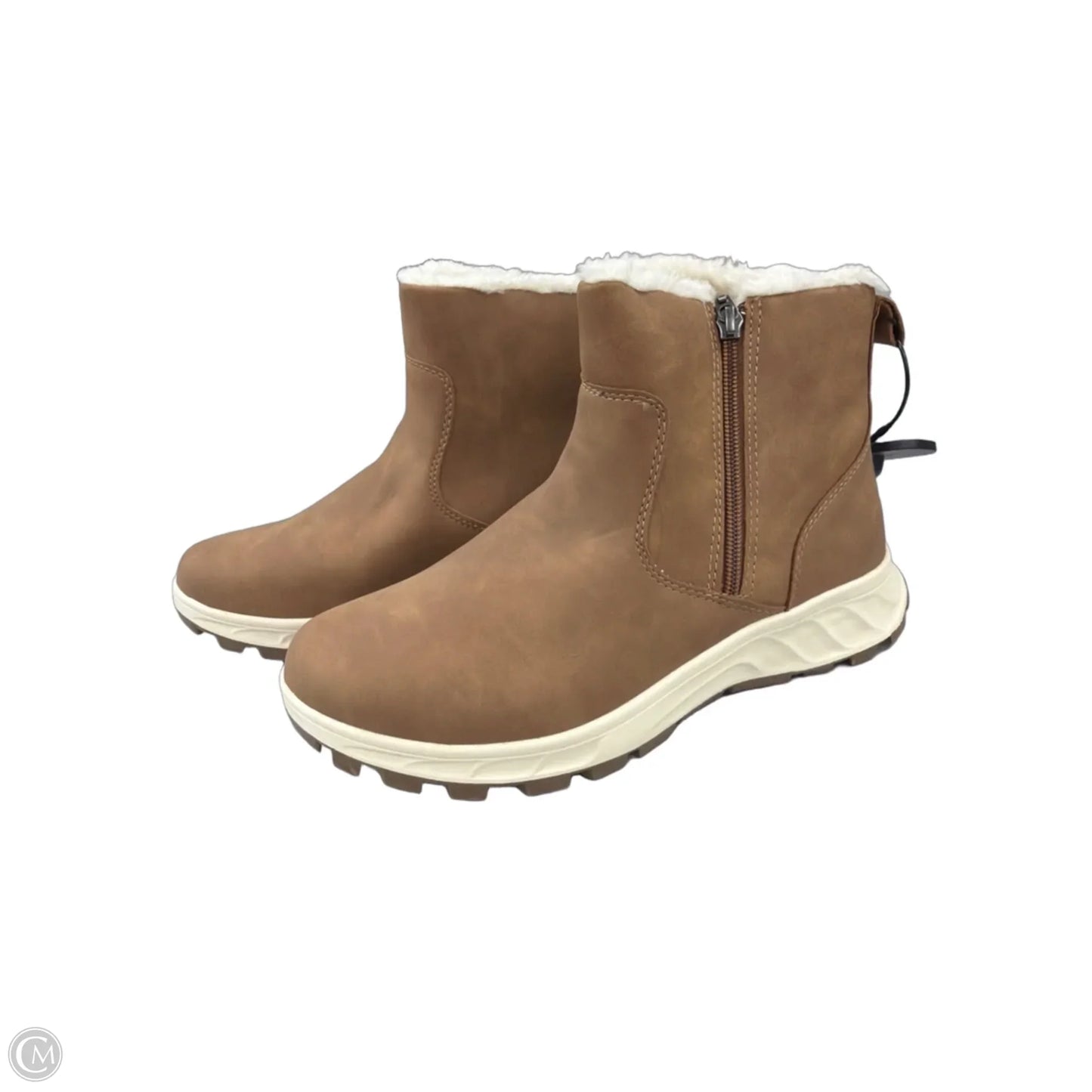Boots Ankle Heels By Universal Thread In Brown, Size: 9.5