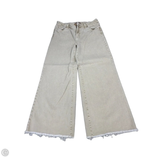 Jeans Cropped By Kut In Tan Denim, Size: 8