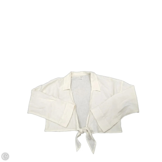 Top Long Sleeve By Calia In Cream, Size: Xs