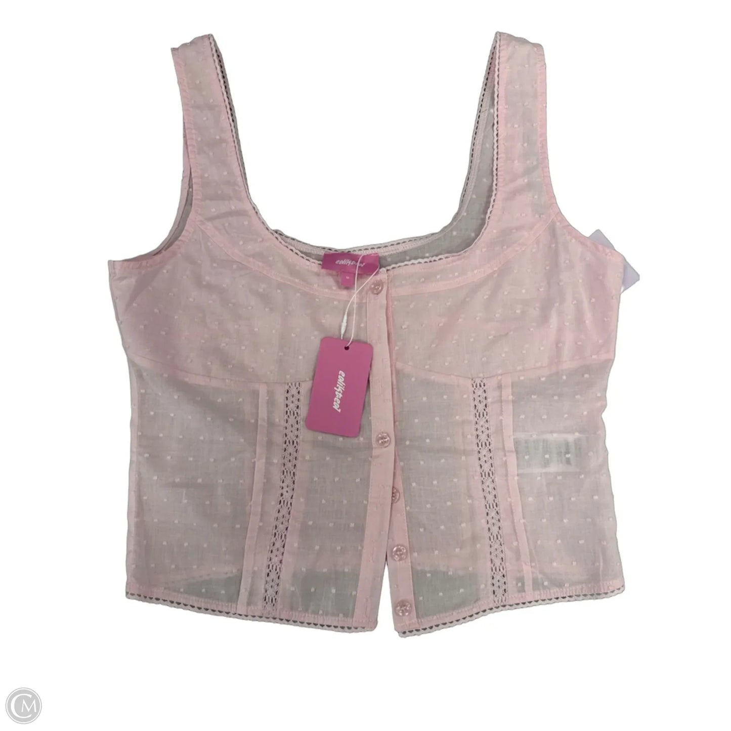 Tank Top By Edikted In Pink, Size: M