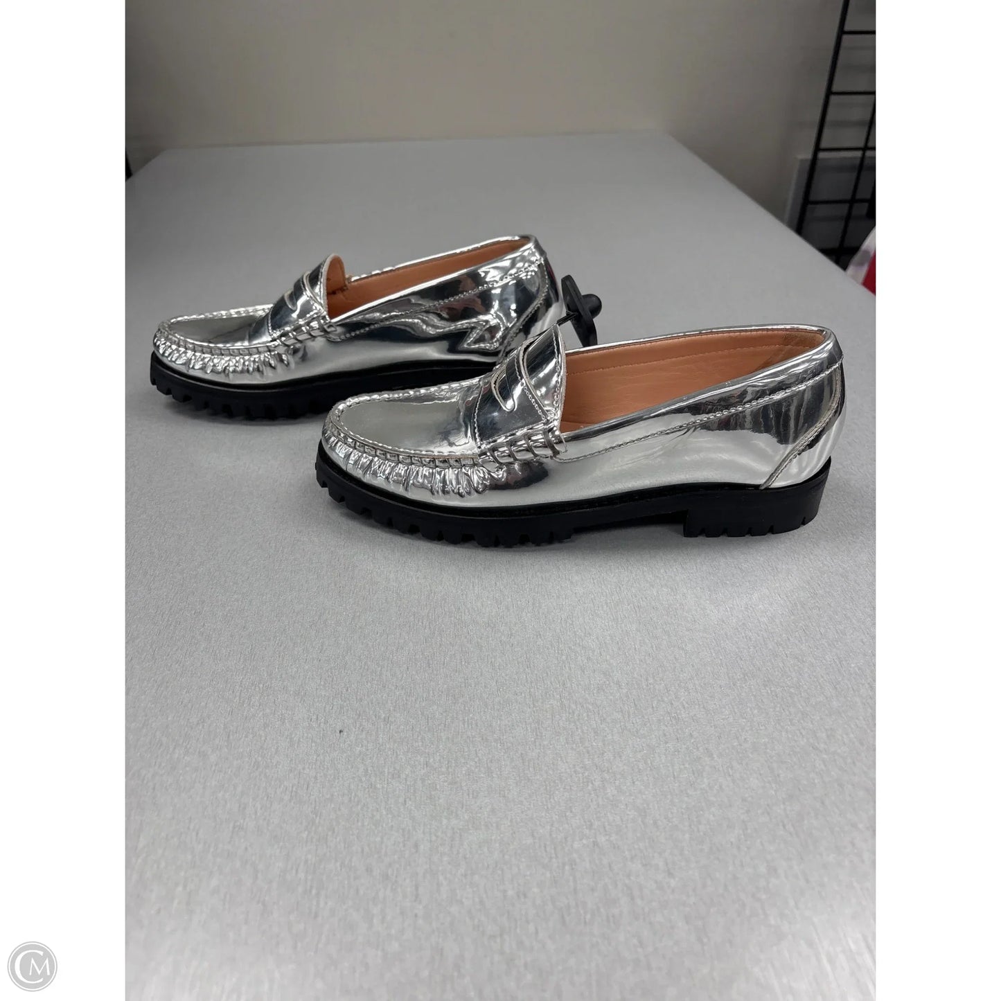 Shoes Flats By J. Crew In Silver, Size: 7
