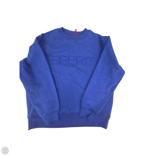 Sweatshirt Crewneck By Esprit In Blue, Size: Xs