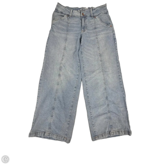Jeans Wide Leg By Celebrity Pink In Blue Denim, Size: 8