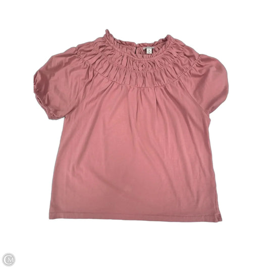 Top Short Sleeve By J. Crew In Pink, Size: S