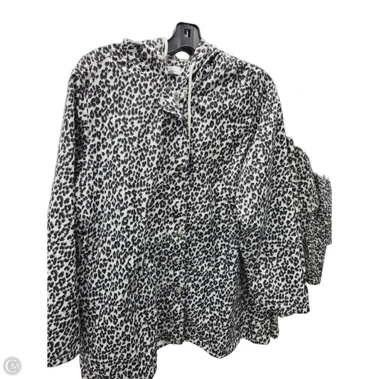 Jacket Windbreaker By Kim Rogers In Animal Print, Size: 1x