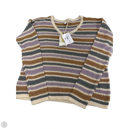 Top Long Sleeve By Hem & Thread In Multi-colored, Size: S
