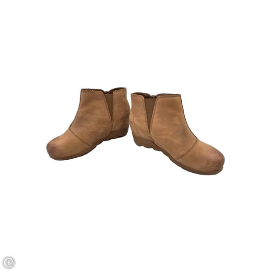 Boots Ankle Heels By Sorel In Tan, Size: 7