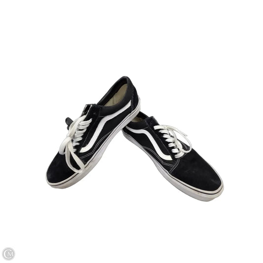 Shoes Flats By Vans In Black, Size: 10.5