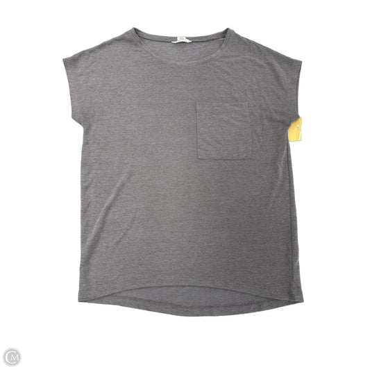 Top Short Sleeve By Caslon In Grey, Size: Xs