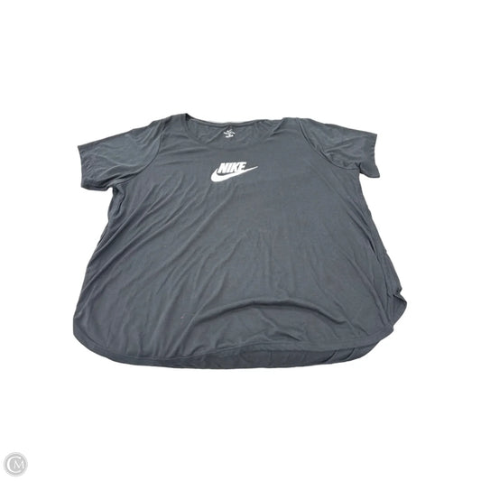 Top Short Sleeve By Nike In Black, Size: 3x