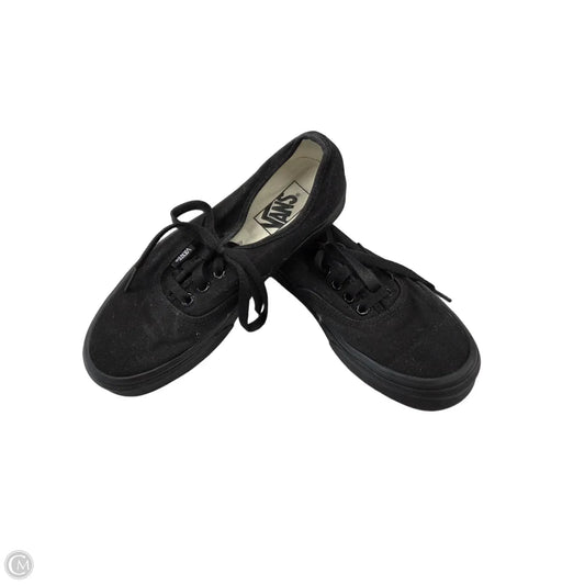 Shoes Flats By Vans In Black, Size: 7