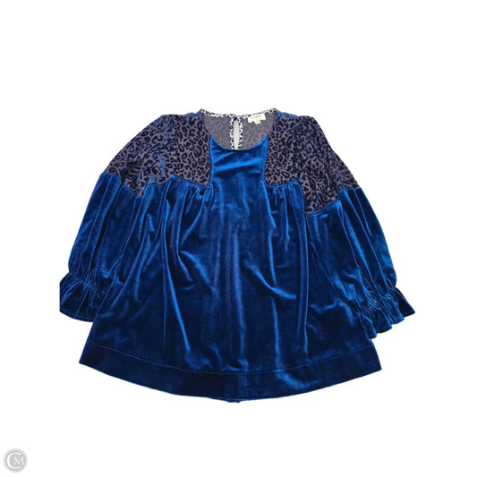 Top Long Sleeve By Umgee In Blue, Size: M