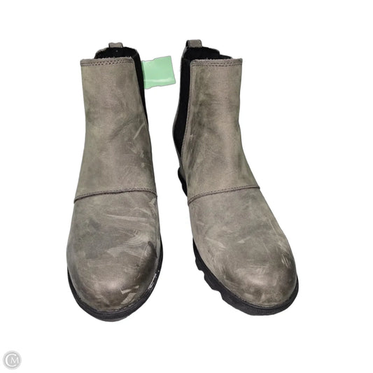 Boots Ankle Heels By Sorel In Green, Size: 9
