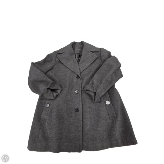 Coat Peacoat By Calvin Klein In Grey, Size: 1x