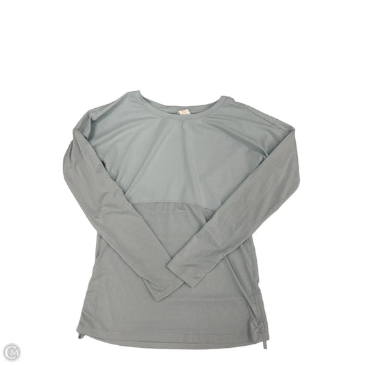 Athletic Top Long Sleeve Collar By Fabletics In Blue, Size: S