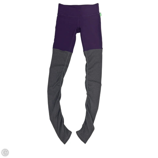 Athletic Leggings By Alo In Grey & Purple, Size: M