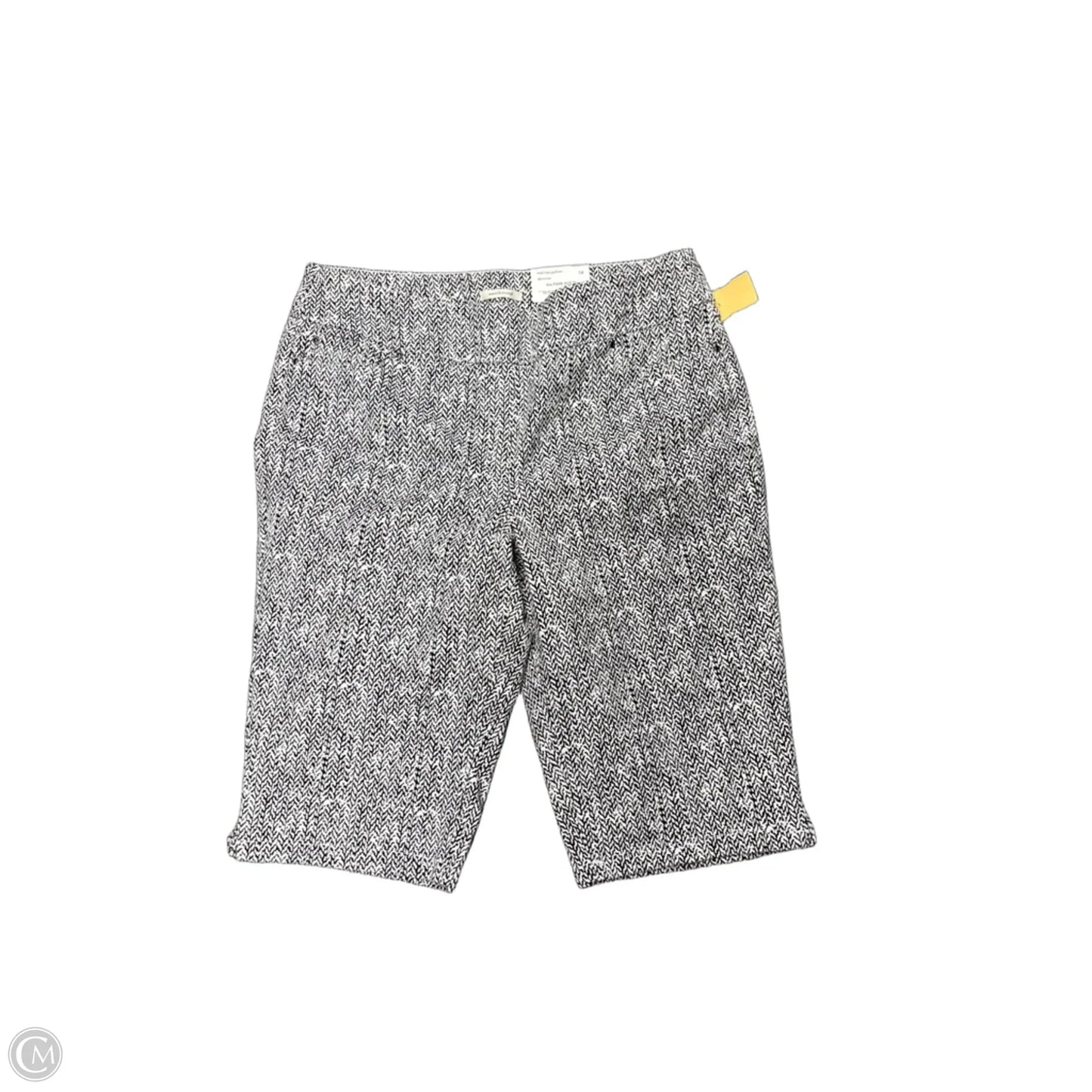 Shorts By West Bound In Black & White, Size: 14