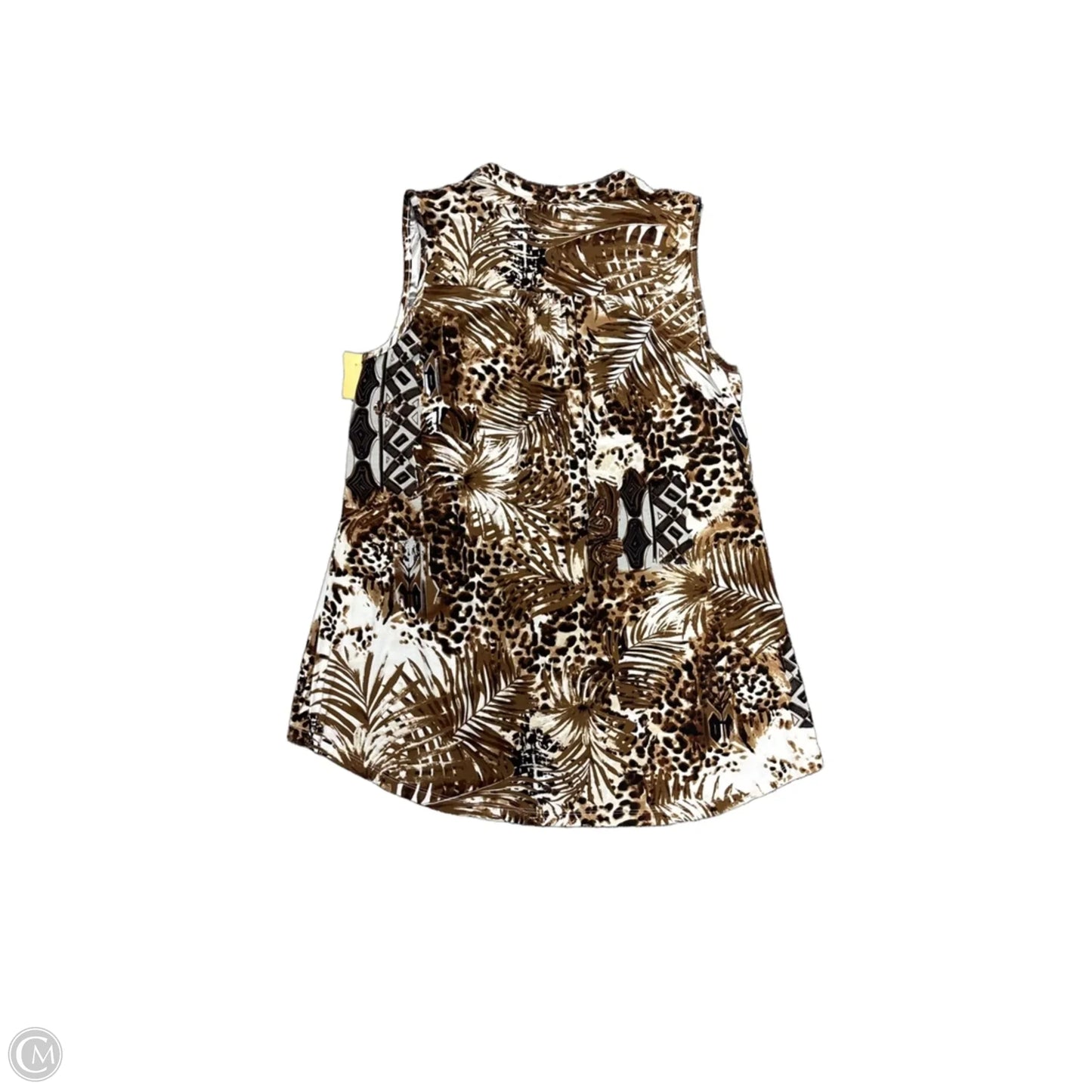 Top Sleeveless By Peck And Peck In Animal Print, Size: M