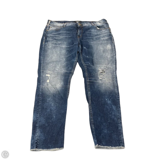 Jeans Straight By Silver In Blue Denim, Size: 4