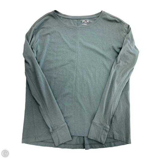 Athletic Top Long Sleeve Crewneck By Flx In Grey, Size: Xs