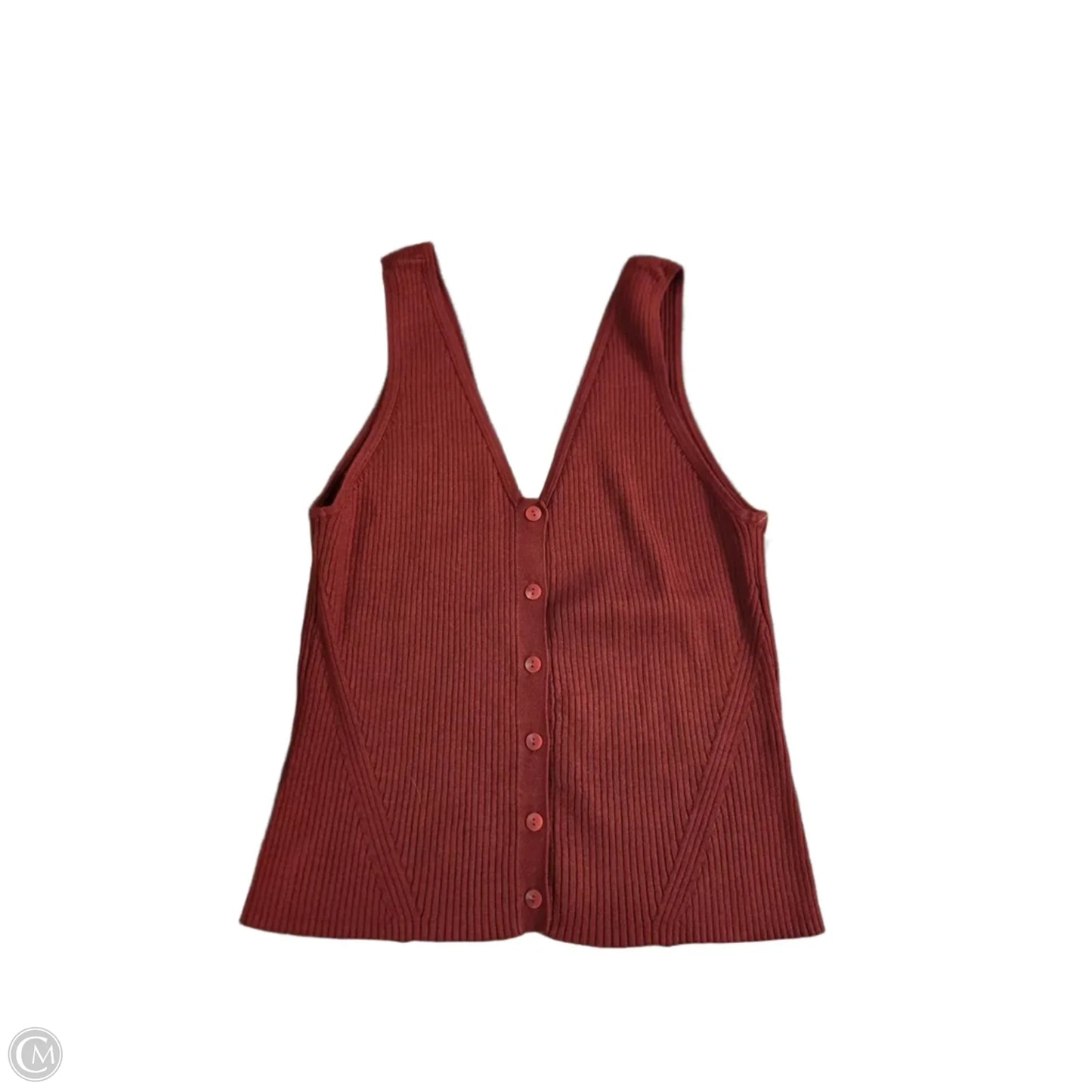 Tank Top By Madewell In Red, Size: L